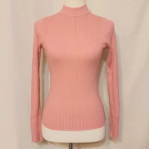‼️3 for $24‼️  Pink Mock Neck Ribbed Sweater